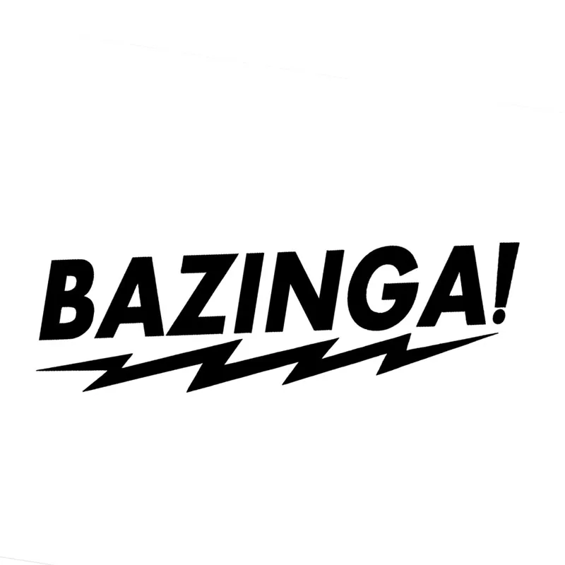 17*5 4 см смешные виниловые наклейки для кузова автомобиля BAZINGA Смешные стильные