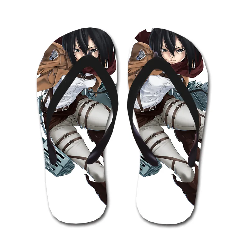 Шлепанцы атака на Титанов обувь для костюмированной вечеринки тапочки Mikasa Ackerman