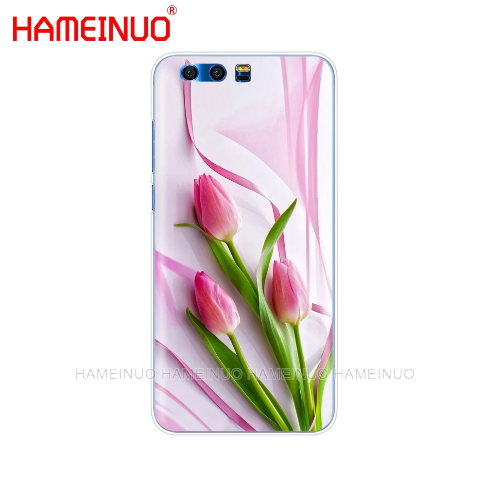 HAMEINUO тюльпаны цветок весеннее поле красный розовый желтый фиолетовый чехол для