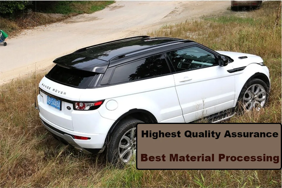 Для Land Rover Range Rover Evoque 2012- алюминиевый сплав Серебряный Топ Багажник на крыше автомобиля боковое украшение бара отделка автомобиля аксессуары