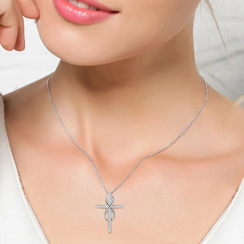 Ожерелье с кулоном в виде христианского креста pious act роль ofing на вкус круглая
