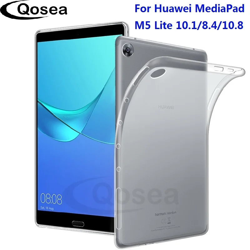 Для huawei MediaPad M5 Lite 10 1 чехол противоударный тонкий силиконовый мягкий TPU 8 4 планшет
