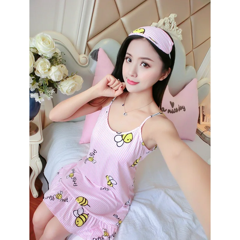 Ablithe пижамы без рукавов сексуальное нижнее белье женские хлопковые ночные