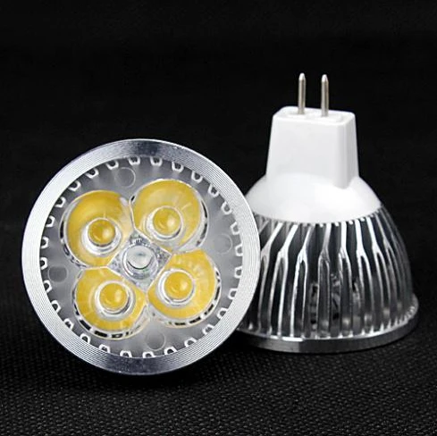 Бесплатная доставка 10X led GU10 12 Вт база холодный белый теплый 4X3W светодиодная