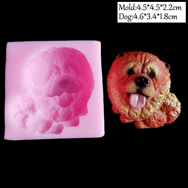 25 стилей, новинка, 3D силиконовая форма для мыла в виде милой собаки, формы для свечей, сделай сам, инструменты для украшения тортов из мастики, желе, конфеты, шоколад, полимер C340