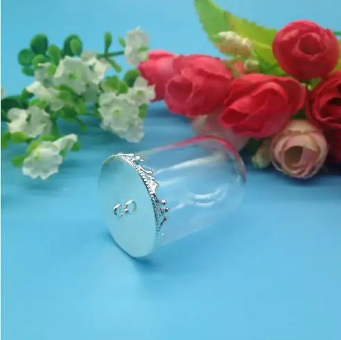 50 компл./Лот 38*25 мм стеклянный шар в форме лампы фотоэлемент украшения ожерелье diy