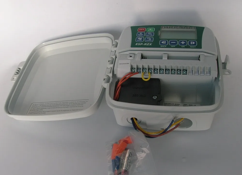 

Rainbird ESP-RZX Series 4 Station Outdoor Mount Controller, 220V