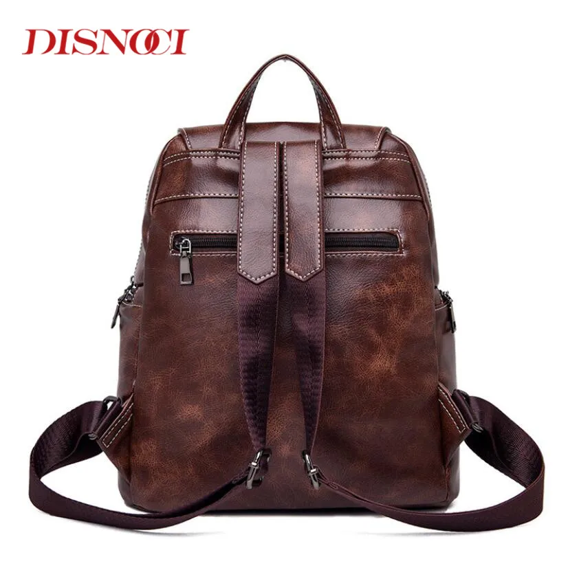 Модный молодежный рюкзак из искусственной кожи для женщин школьный дорожный