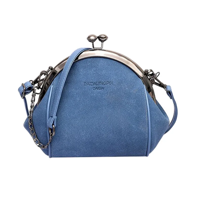 Blue New Women Fashion Shoulder Bag Casual Crossbody Bag Small Messenger Bags Female Candy Colors Handbag Cute Flap Lady Tote - Цвет: Blue