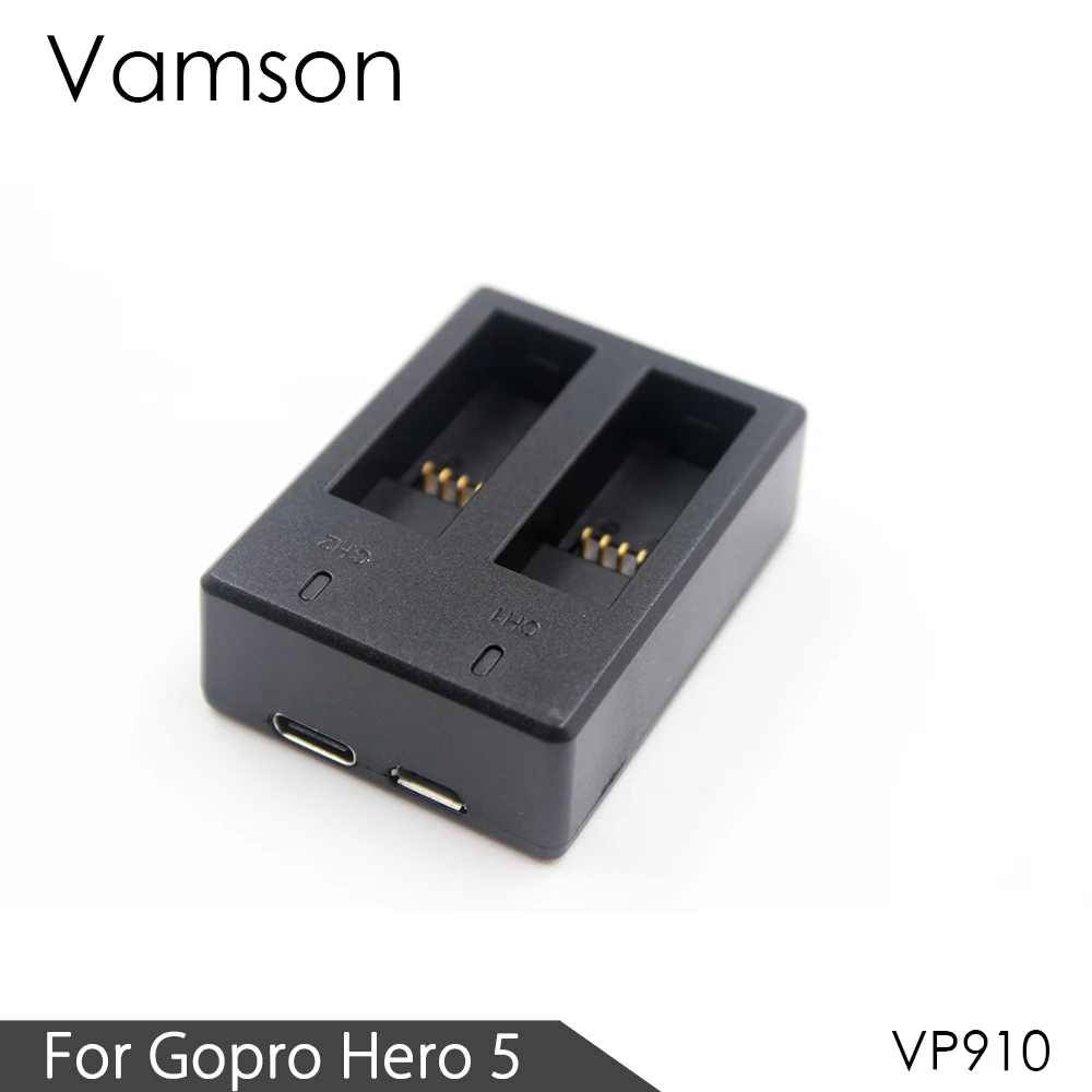 Аксессуары Vamson для Gopro полностью декодированное 2 канальное зарядное устройство