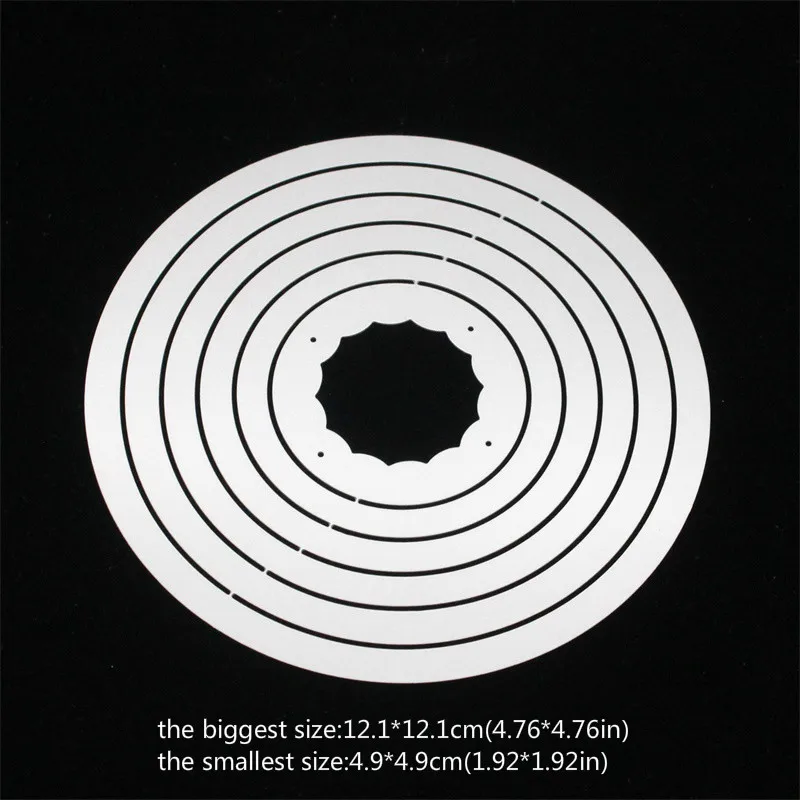

Lace Circular Frame Metal Cutting Dies Stencils for DIY Scrapbooking/photo album Decorative Embossing DIY Paper Cards