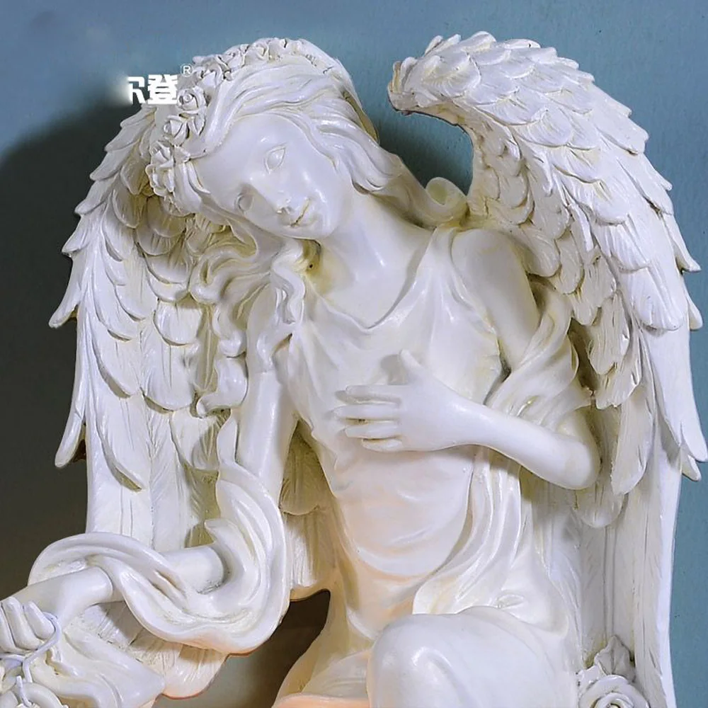 Европейский настенный светильник с крыльями ангела коридора спальни богини