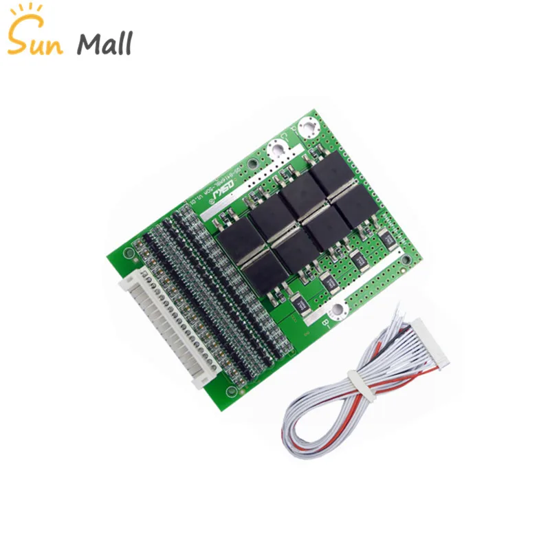 6 S-16 S 50A 24V 36V 48V 60V полимерная/литиевая батарея Защитная плата 50A BMSboard тот же порт мундштук Универсальный