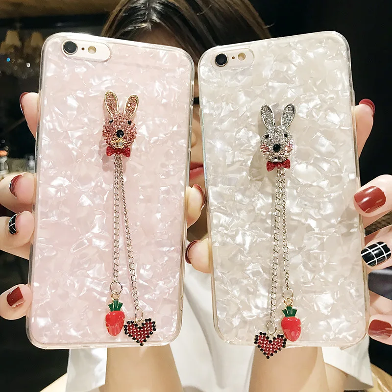 Милый кролик с морковкой ремень для телефона из нержавеющей стали huawei Nova 3 3i P20 Pro
