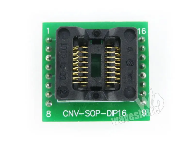 Адаптер программирования SOP16 на DIP16 (A) # SO16 SOIC16 адаптер для Enplas IC тестовый разъем