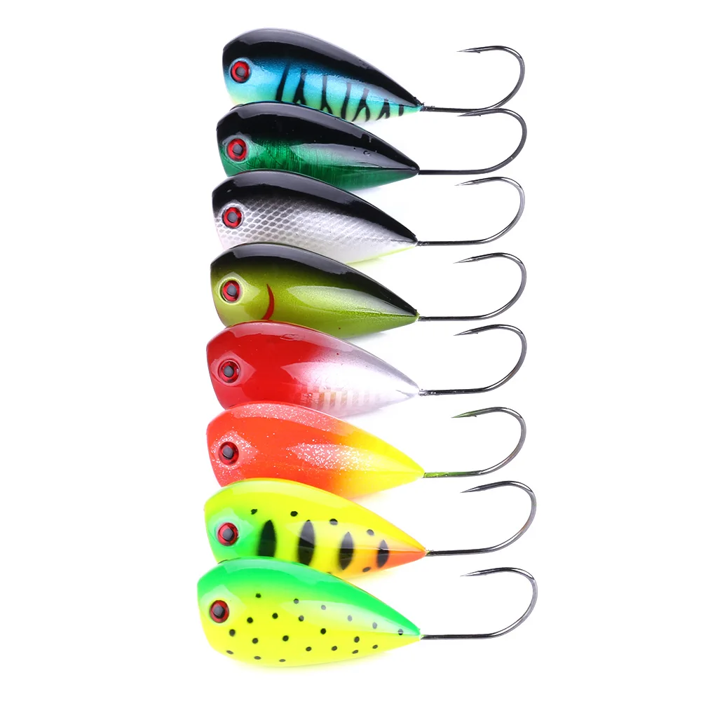 

HENGJIA 8pcs 8cm 13g Isca Artificial Hard Popper Fishing Lures Crankbait Wobblers Carp Fishing Pesca Fishing Tackles