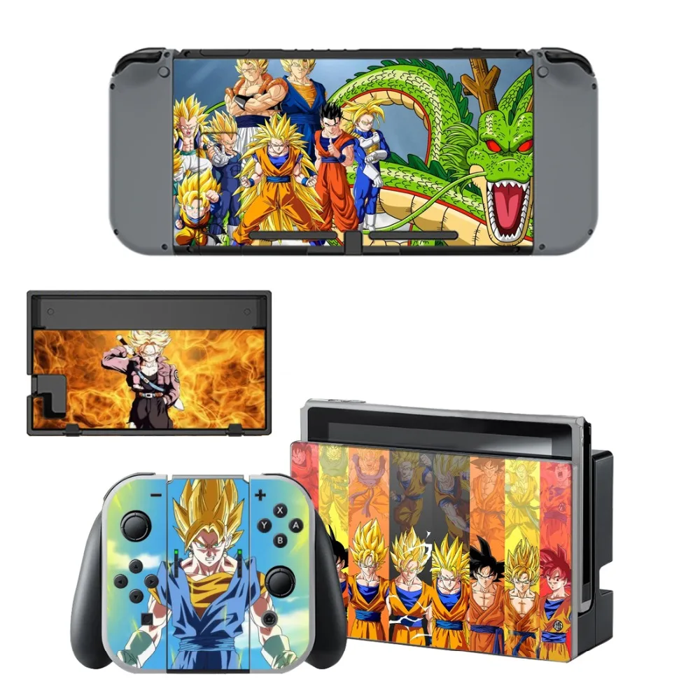 Dragon Ball Super Z Наклейка виниловая Защитная Наклейка для кожи для nintendo Switch NS консоль+ контроллер+ подставка держатель Защитная кожа