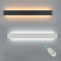 led wall lamp dimmable 2 4g rf remote control modern bedroom beside wall light living room stairway lighting decoration fixtures