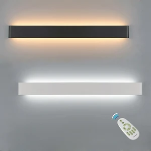 Светодиодный настенный светильник с регулируемой яркостью 2,4G RF пульт дистанционного управления для современной спальни рядом с настенным освещением для гостиной освесветильник лестницы декоративные светильники