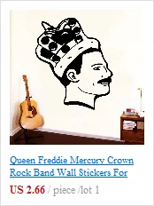 Винтаж Фредди Меркури Queen Band музыка рок виниловые наклейки обои для украшения комнаты спальни настенный декор гостиной
