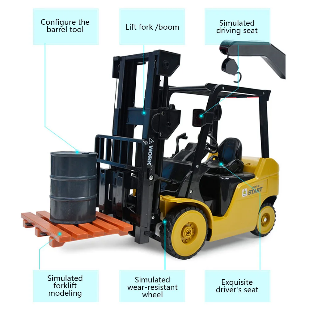 Remote Control Lift Simulation Engineering Crane Child Toy Model Truck Light Music Rechargeable |