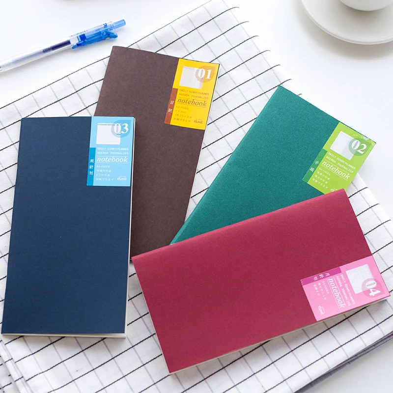 Креативный Одноцветный стандартный блокнот для путешественников внутренний