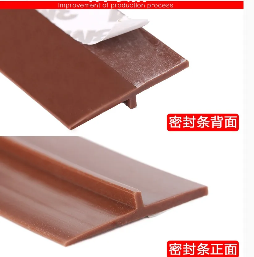 25mm width self adhesive silicone bar door window bottom tape rubber sealing strip weatherstriping sound insulation