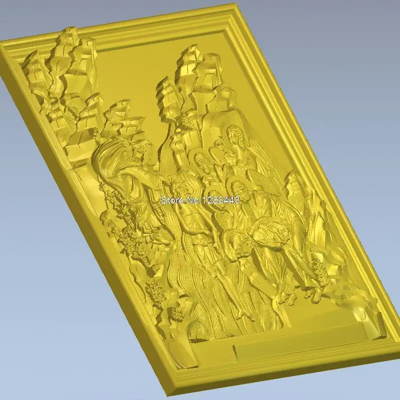 Высококачественная новая 3D модель для ЧПУ резная фигурка скульптурная машина в