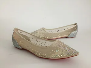 silver flat Для женщин bling дизайн одежды Для женщин's туфли-лодочки на высоком каблуке прозрачные вечерние свадебные туфли на шпильках тонкие каблуки пикантные свадебные туфли - Цвет: silver flat