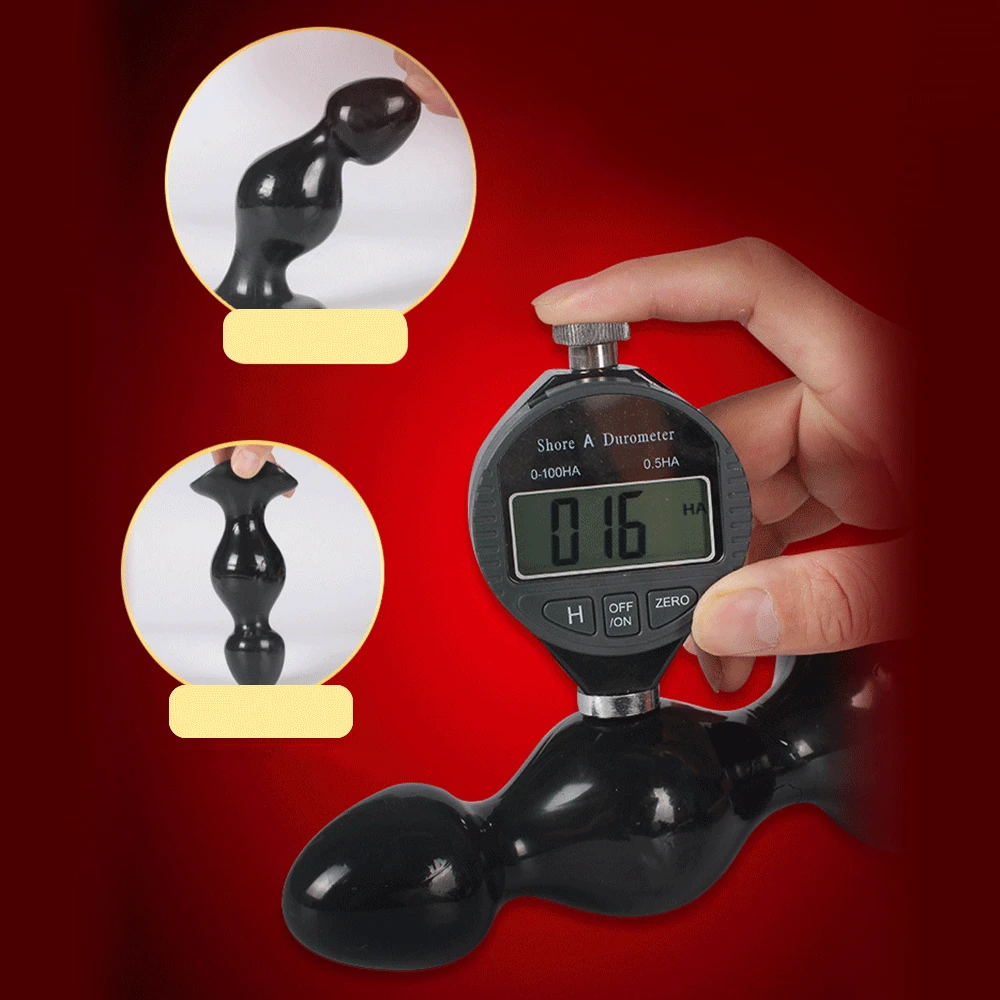 Huge Anal Plug Silicone Beads Toys with Suction Cup Big Butt Smooth Soft Adult for Gay Sex Men Woman Black |