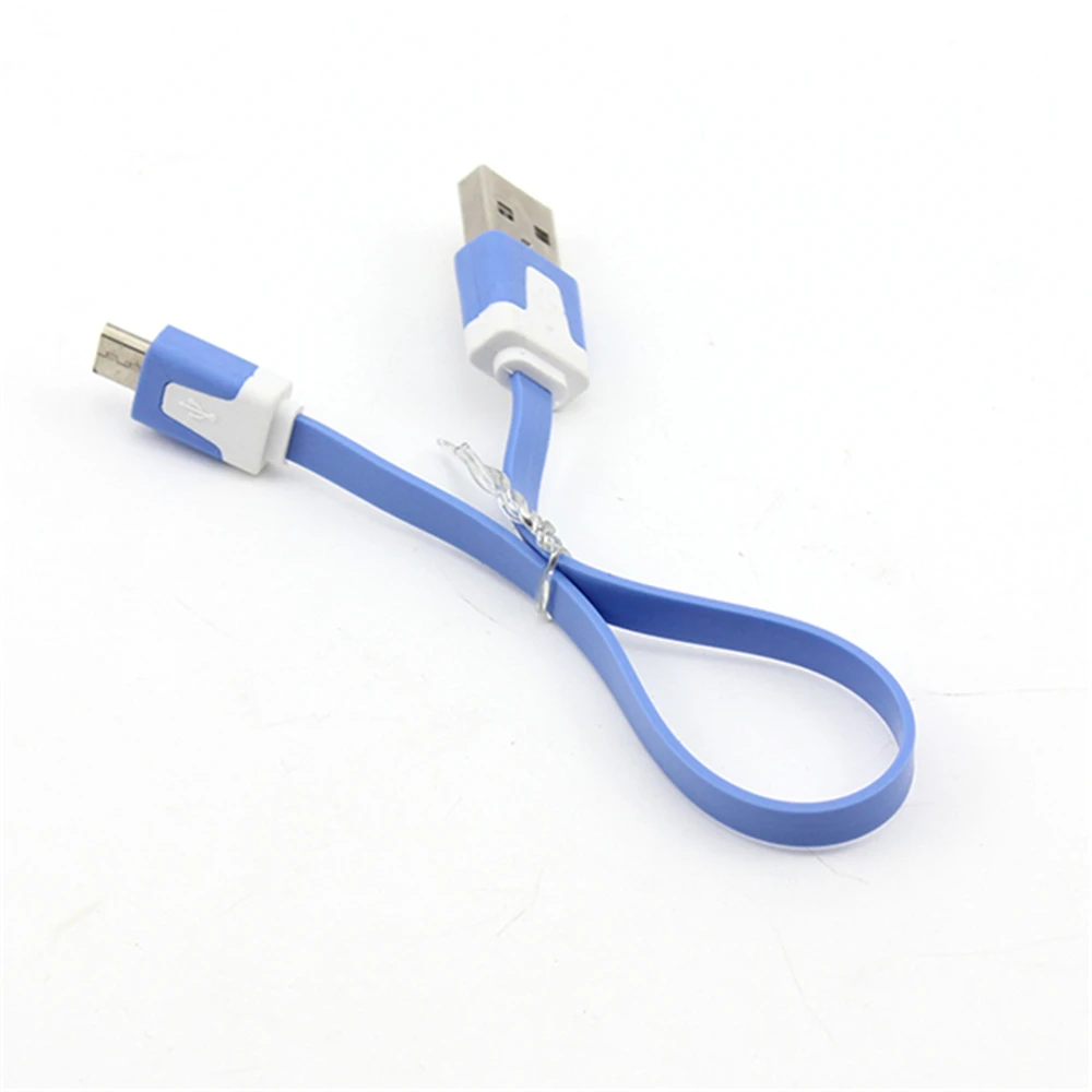 Ультра короткий плоский Быстрый USB Кабель зарядного устройства для Samsung Nokia HTC LG