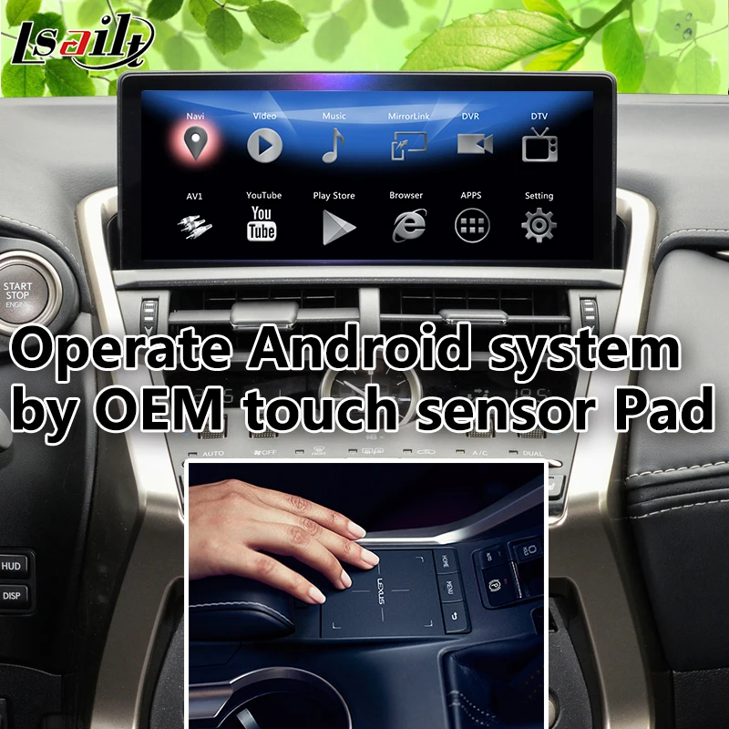 Интерфейсная коробка PX6 CarPlay/Android для нового Lexus NX200 NX300 2018 20 с GPS навигацией YouTube Netflix