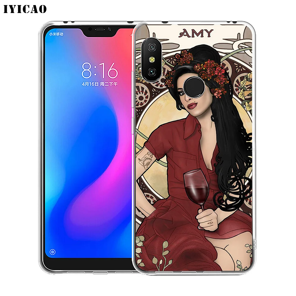 IYICAO Amy Winehouse Мягкий силиконовый чехол для телефона Xiaomi Redmi 4A 5A 6A Note 7 6 5 Pro Plus 4X Prime