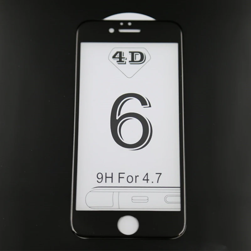 SMILYOU 4D полное покрытие закаленное Стекло для iPhone 7 6 изогнутый край Экран