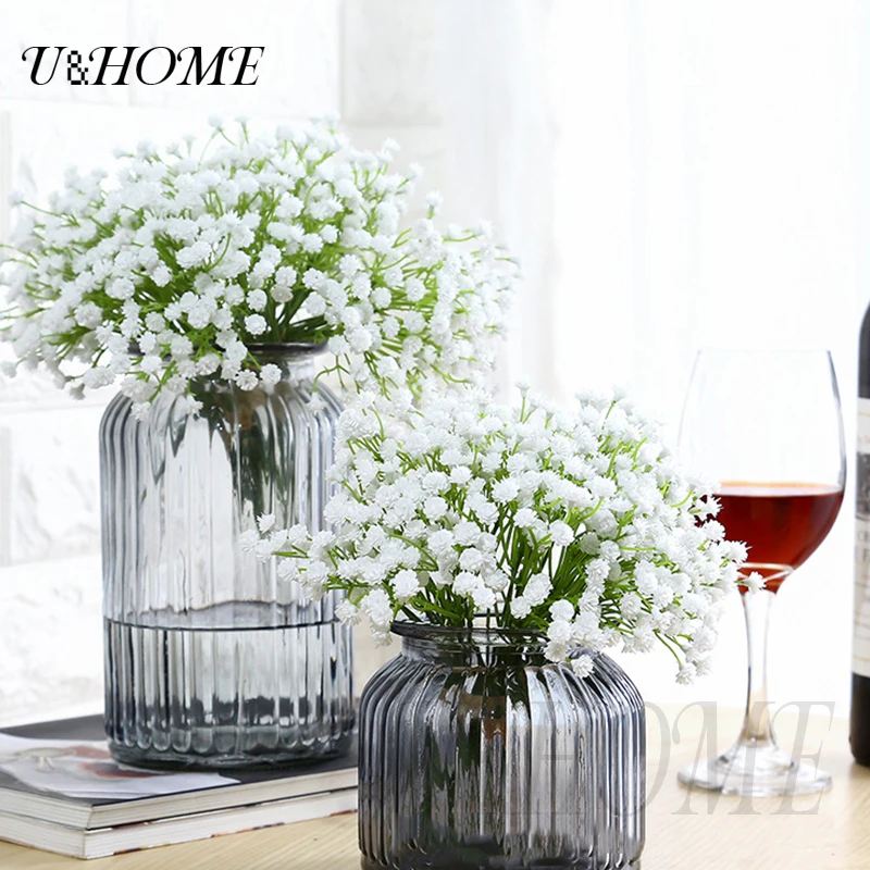 3 шт./лот искусственные мини babysbreath Пластик гипсофила цветок для свадьбы DIY