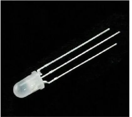 

3mm blue and green double color Common Anode LED Light Beads 500pcs