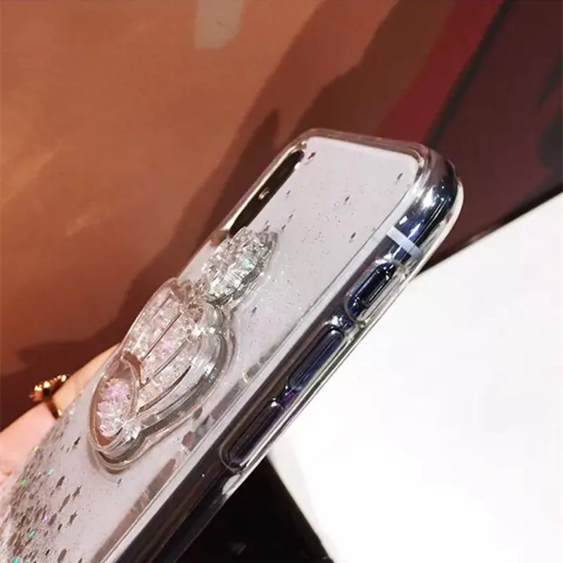 3D queen Crown Крышка для iPhone 8 7 6 S плюс прозрачный блеск Чехол Мягкий ТПУ Капа Fundas X Coque