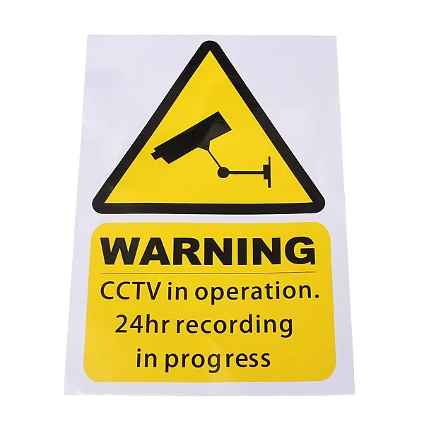 Охранная сигнализация для систем видеонаблюдения 5 шт. 100*150 мм | Автомобили и