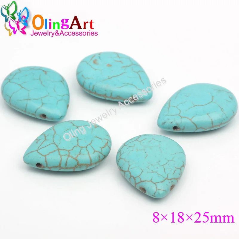 

OlingArt 14/16/18/20/25/28/30mm Water droplets shape Loose Stone Jewelry Beads for DIY Necklaces Jewelry making 2019 NEW