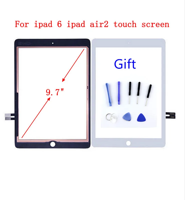 Сменный сенсорный экран STARDE для ipad 6 air2 A1567 A1566 черный/белый только с бесплатными