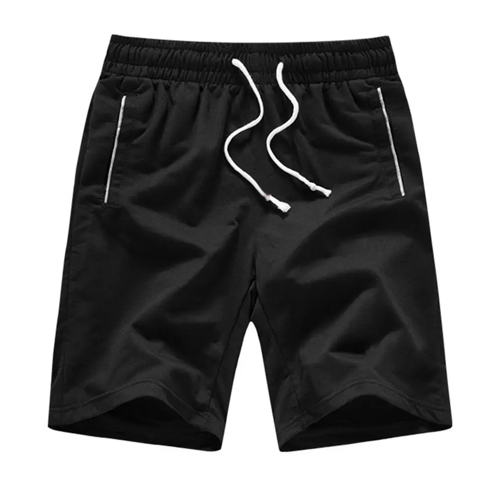 

Sports Jogging Men Plus Size Solid Color Drawstring Shorts Fitness Fifth Pants new