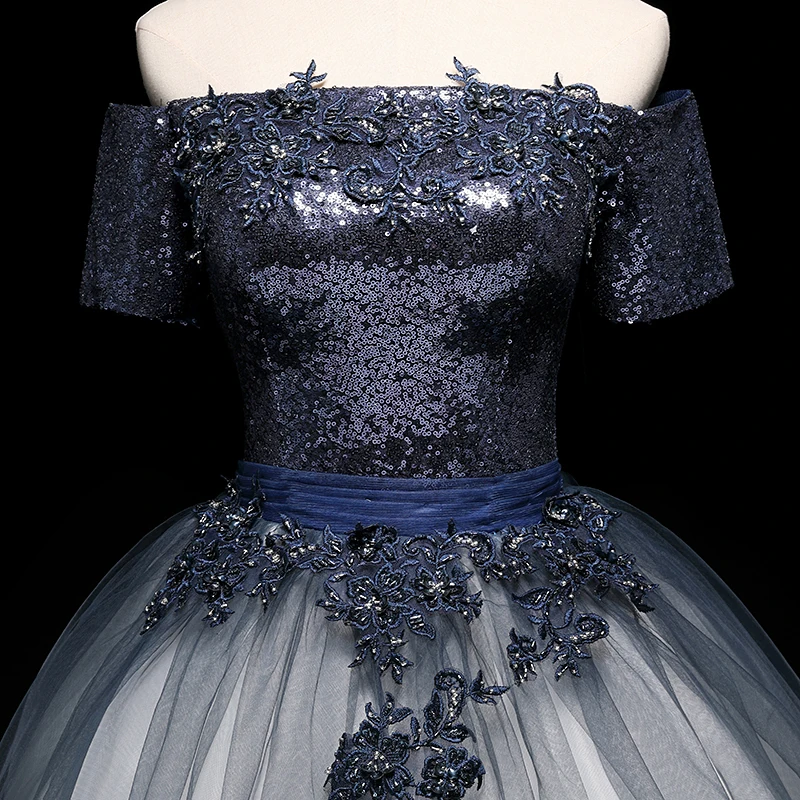 Ruthshen 2020 новые платья для Quinceanera с открытыми плечами короткими рукавами Пышное