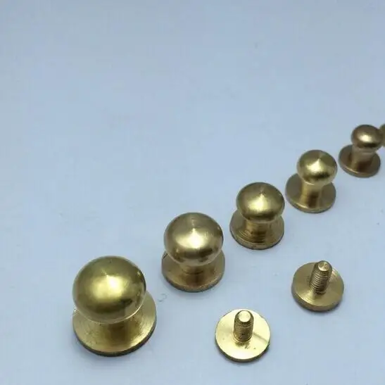 CNCC заказной Чистая латунь плоская головка винты гайки DIY медный ремень винт