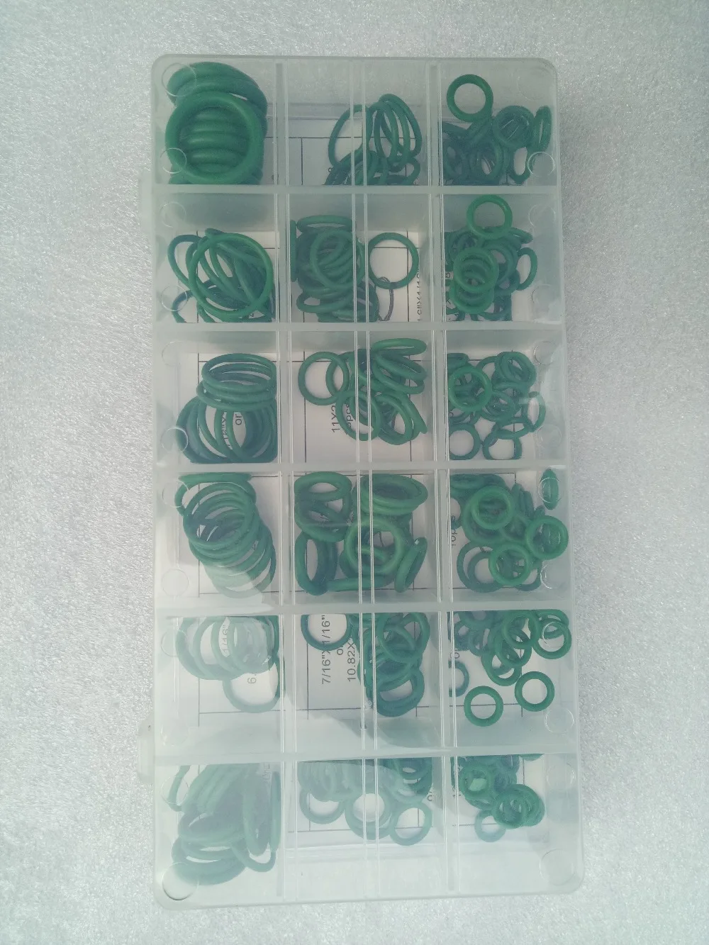 Новинка 270 шт./R134a R12 ассортимент резиновых уплотнительных колец для