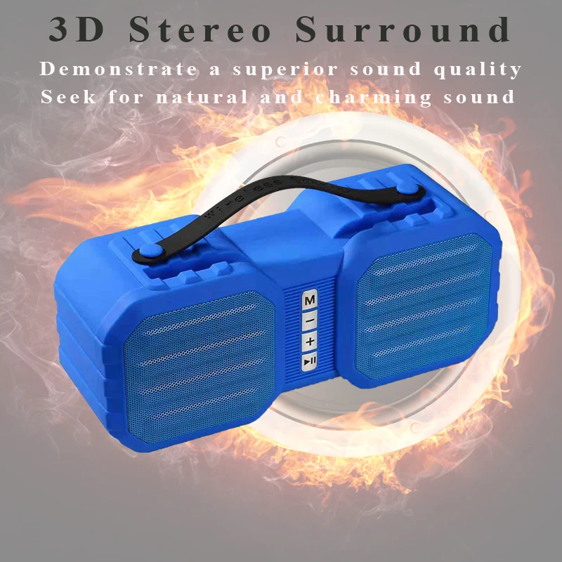 10 Вт Bluetooth динамик CD16 Портативная звуковая колонка SuperBass панель сабвуфера