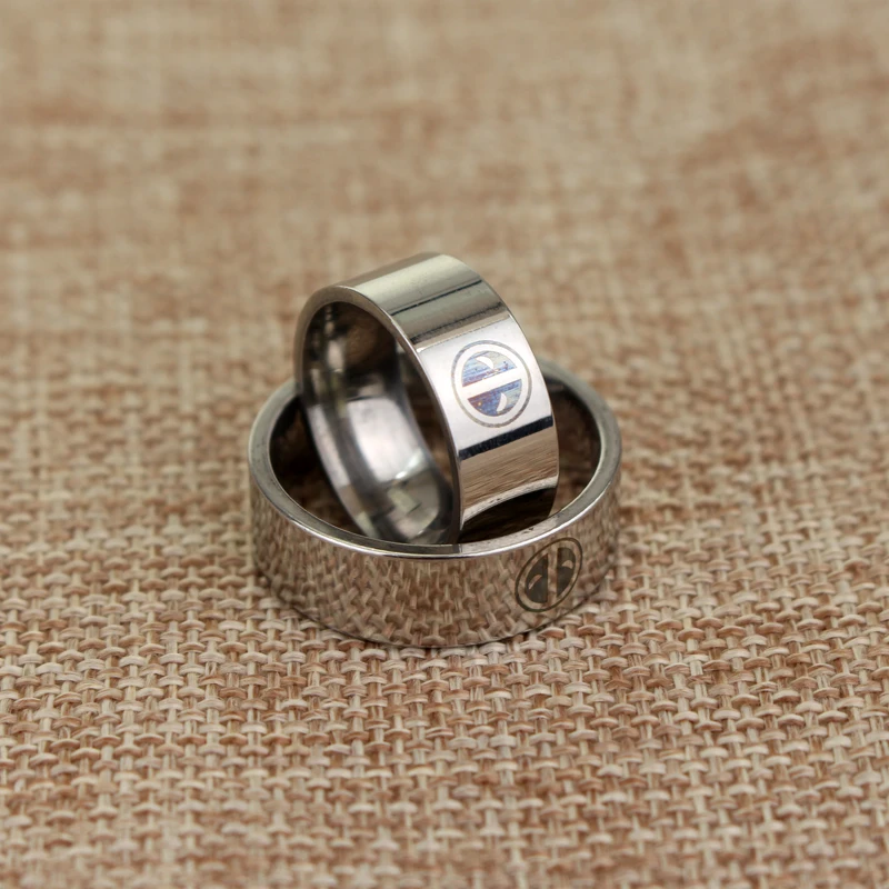 Серии фильма Дэдпул Нержавеющая сталь кольцо|stainless steel band ring|band ringring |