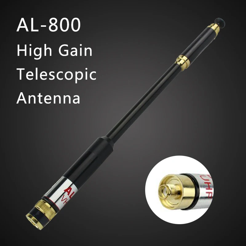 Abbree 800 SMA-Female Двухдиапазонная Выдвижная телескопическая антенна для