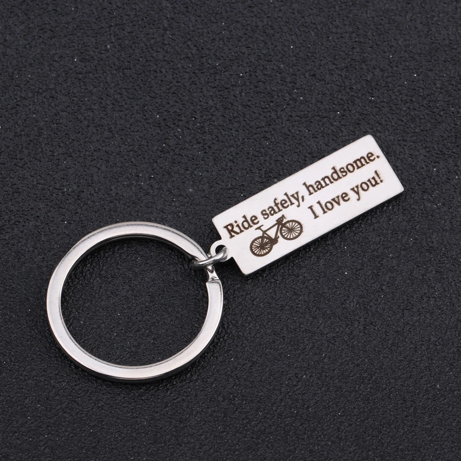 Ride Safe красивый брелок для ключей I Love You подарки пар влюбленных держатель высокое