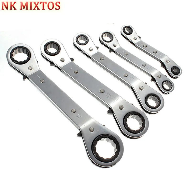 NK MIXTOS 1 шт. метрическое офсетное двойное кольцо накидной ключ двусторонний