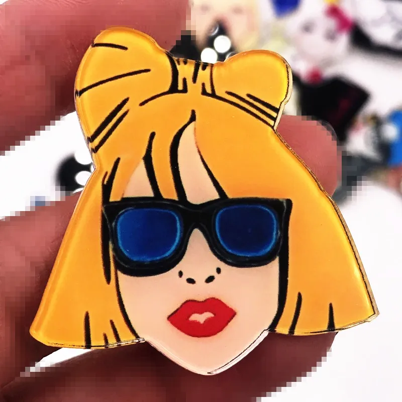 1 шт. Новое поступление крутая модная брошь для девочек акриловая Милая женская